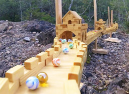 Kids Build Replica of Great Wall of China, Set off Epic Marble Race