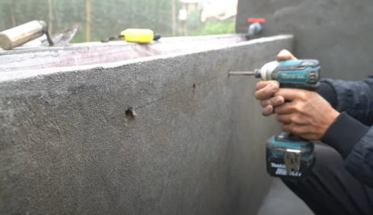 diy hot tub holes