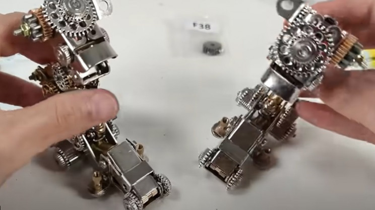 diy 3d mech model legs complete