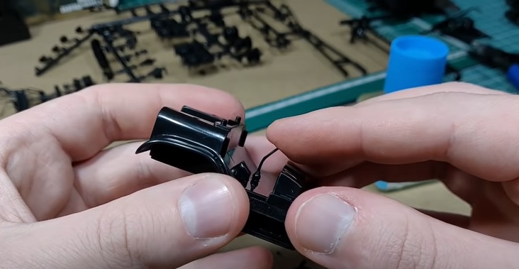 ak-75b model glue pieces