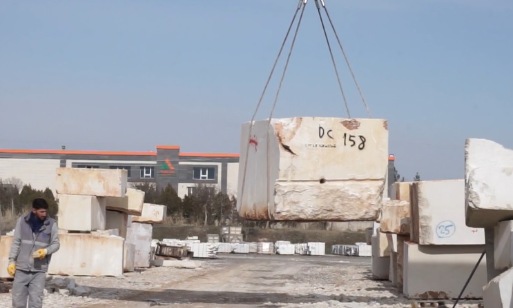marble processing raw blocks