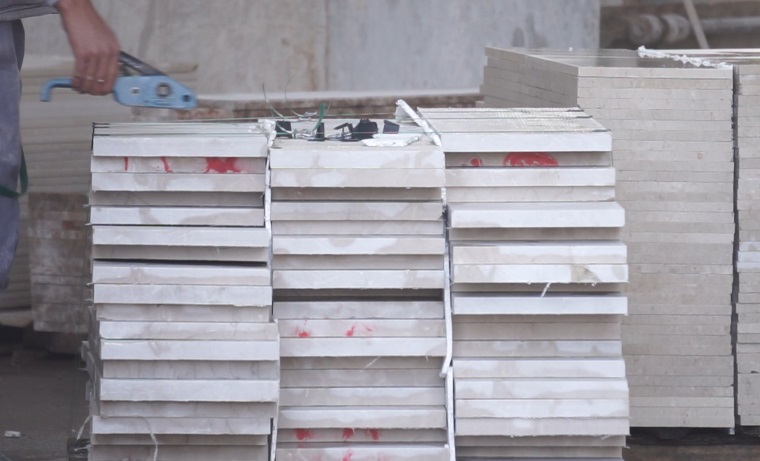 marble processing packaging