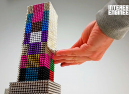 DIY Magnetic Sphere Empire State Building Made From Scratch