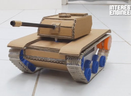 A DIY RC Tank Made Out Of Cardboard