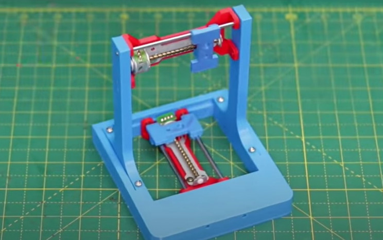 diy laser engraver arms and motor