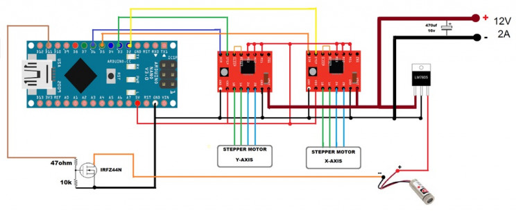 laser engaver circuit