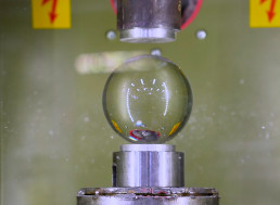 Watch Whether a Glass Ball Can Stop a 150-Ton Hydraulic Press
