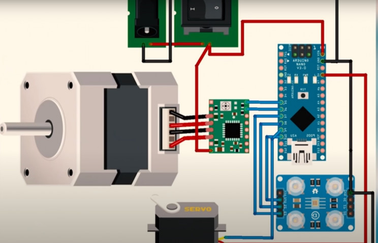 arduino color sorted circuit