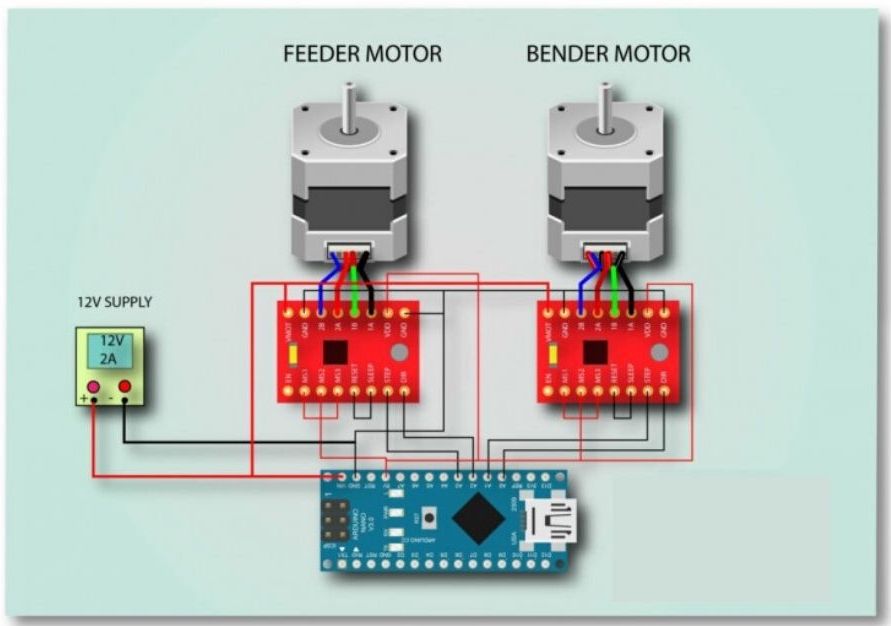 Test Your Arduino Skills with This DIY Wire Bending Machine Test Your Arduino Skills with This DIY Wire Bending Machine